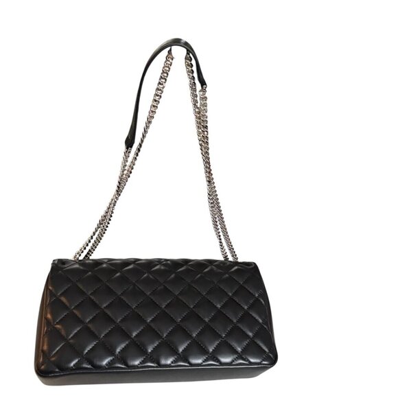 Versace Black Quilted Lambskin Leather Crossbody Shoulder Bag, 1013353, Italy - Picture 9 of 16